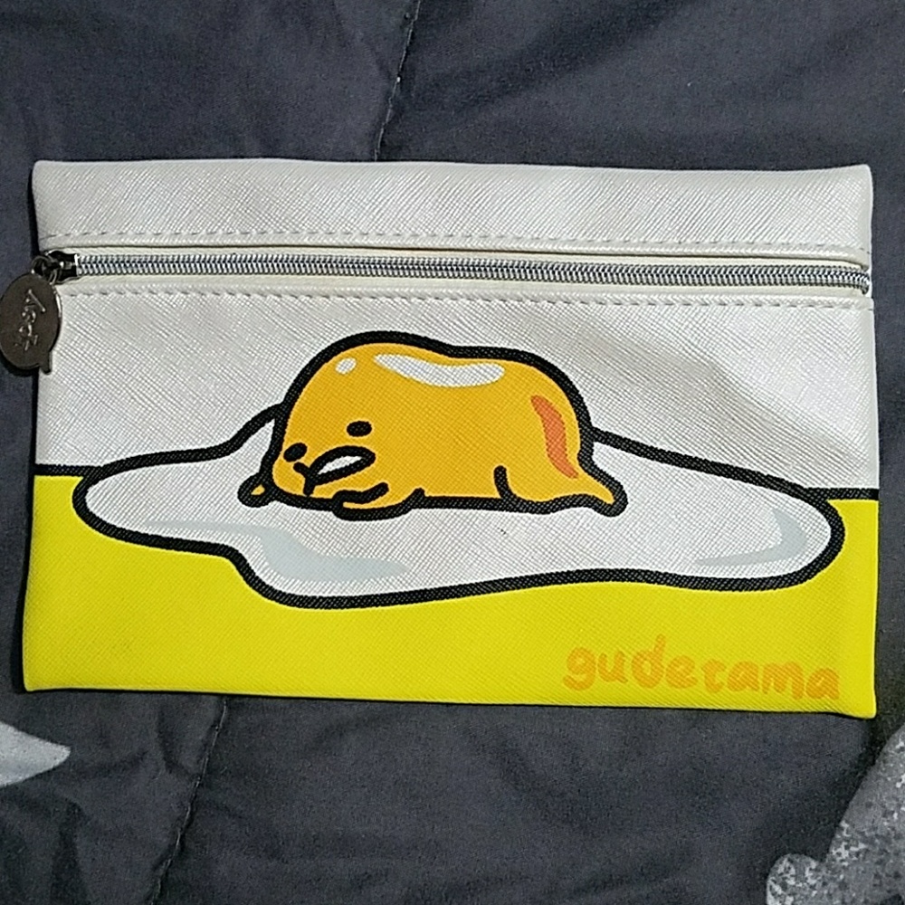 NWOT Gudetama Sanrio Make-up Bag or Pencil Pouch